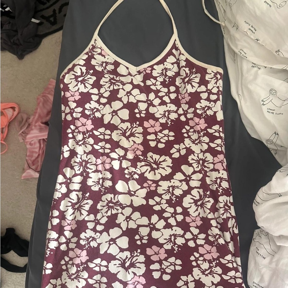 Next Floral Pink and White Dress